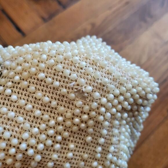 Vintage Beaded Pearl Clasp Closure Handbag - Picture 5 of 10